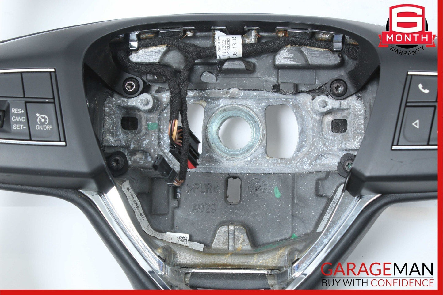 14-17 Maserati Ghibli Steering Wheel Multifunction Control Switch Assembly Black