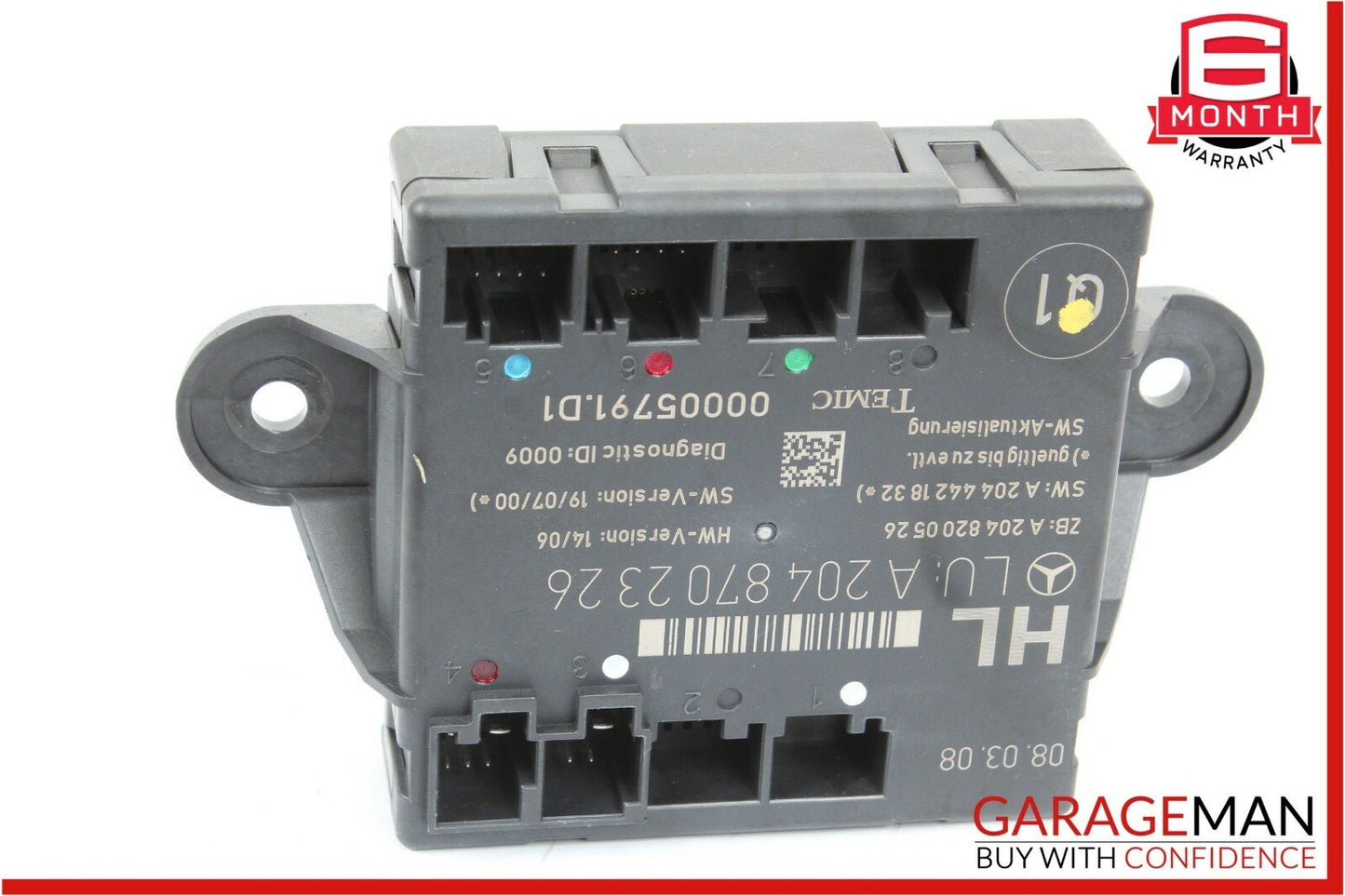 08-14 Mercedes W204 C300 C63 AMG Rear Left Side Door Controller Module Unit
