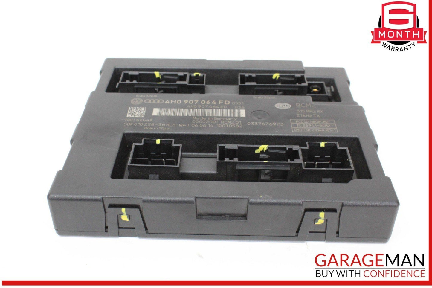 12-18 Audi A6 S6 A7 BCM Comfort Body Control Module Unit 4H0907064FD OEM