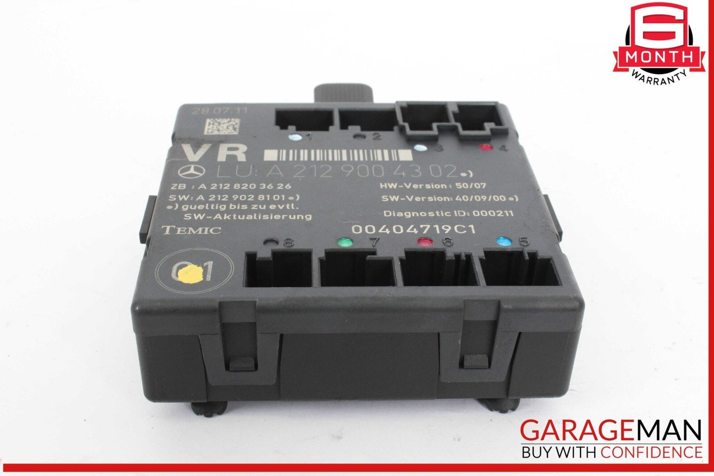 08-18 Mercedes W204 C250 E350 E400 Front Right Side Door Control Module Unit OEM