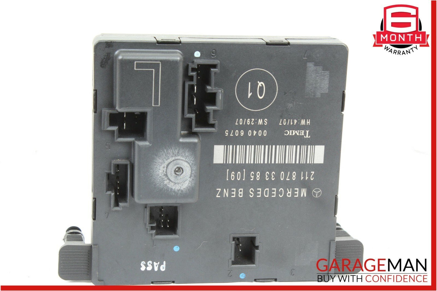 07-09 Mercedes W211 E350 E63 AMG Rear Left Driver Side Door Control Module Unit