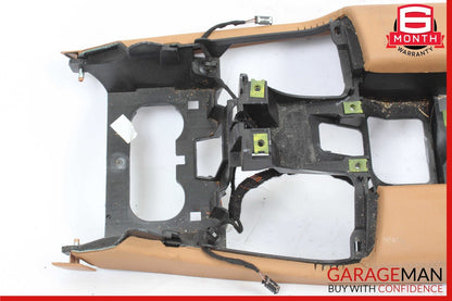 10-15 Porsche Panamera 970 Rear Center Console Trim Compartment Brown OEM