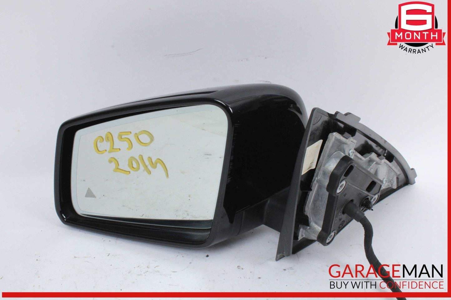 12-15 Mercedes W204 C250 Front Left Side Door Rear View Mirror w/ Blind Spot OEM