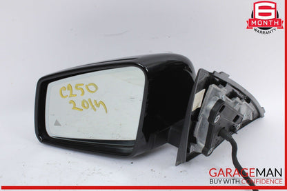 12-15 Mercedes W204 C250 Front Left Side Door Rear View Mirror w/ Blind Spot OEM