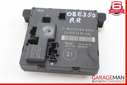 06-11 Mercedes W211 E350 Rear Right Door Control Module 2118703285 OEM