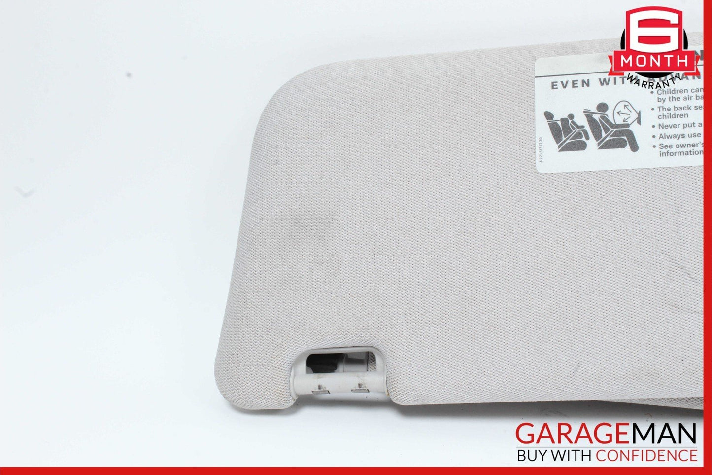 07-09 Mercedes W211 E350 E500 Right Side Sunvisor Sun Visor Shade Cover Gray OEM