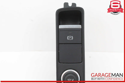19-24 Audi Q3 Front Center Console Parking Brake Switch w/ Power Outlet OEM