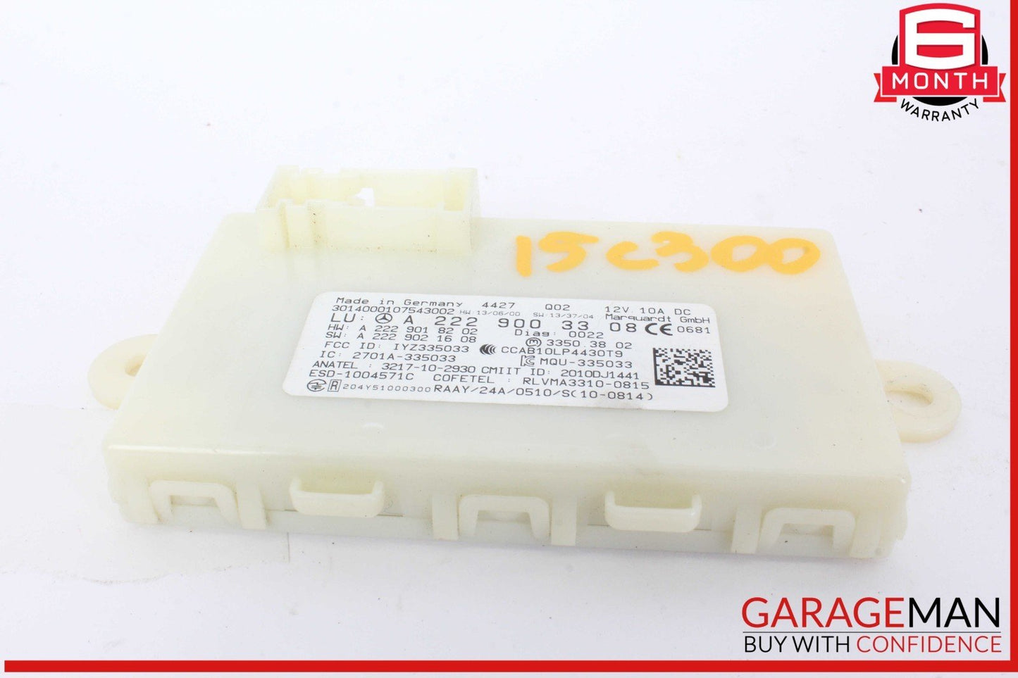 14-19 Mercedes W205 C300 S600 GLC350 S550 Keyless Go Entry Control Module OEM