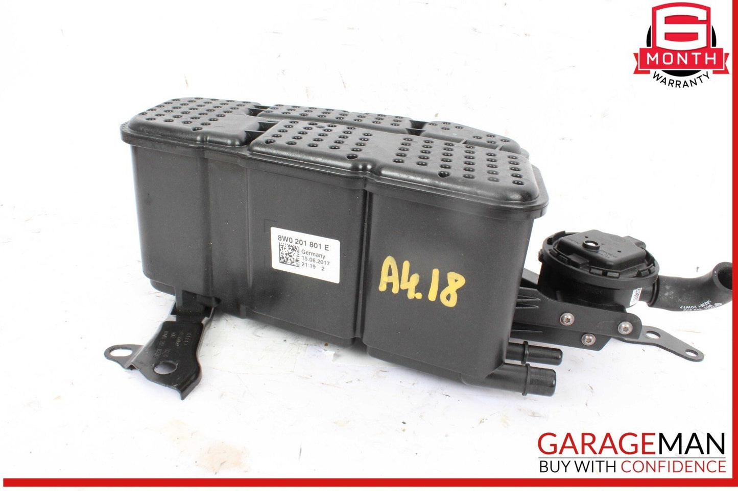 17-24 Audi A4 A5 Fuel Evaporator Vapor Charcoal Canister 8W0201801E OEM