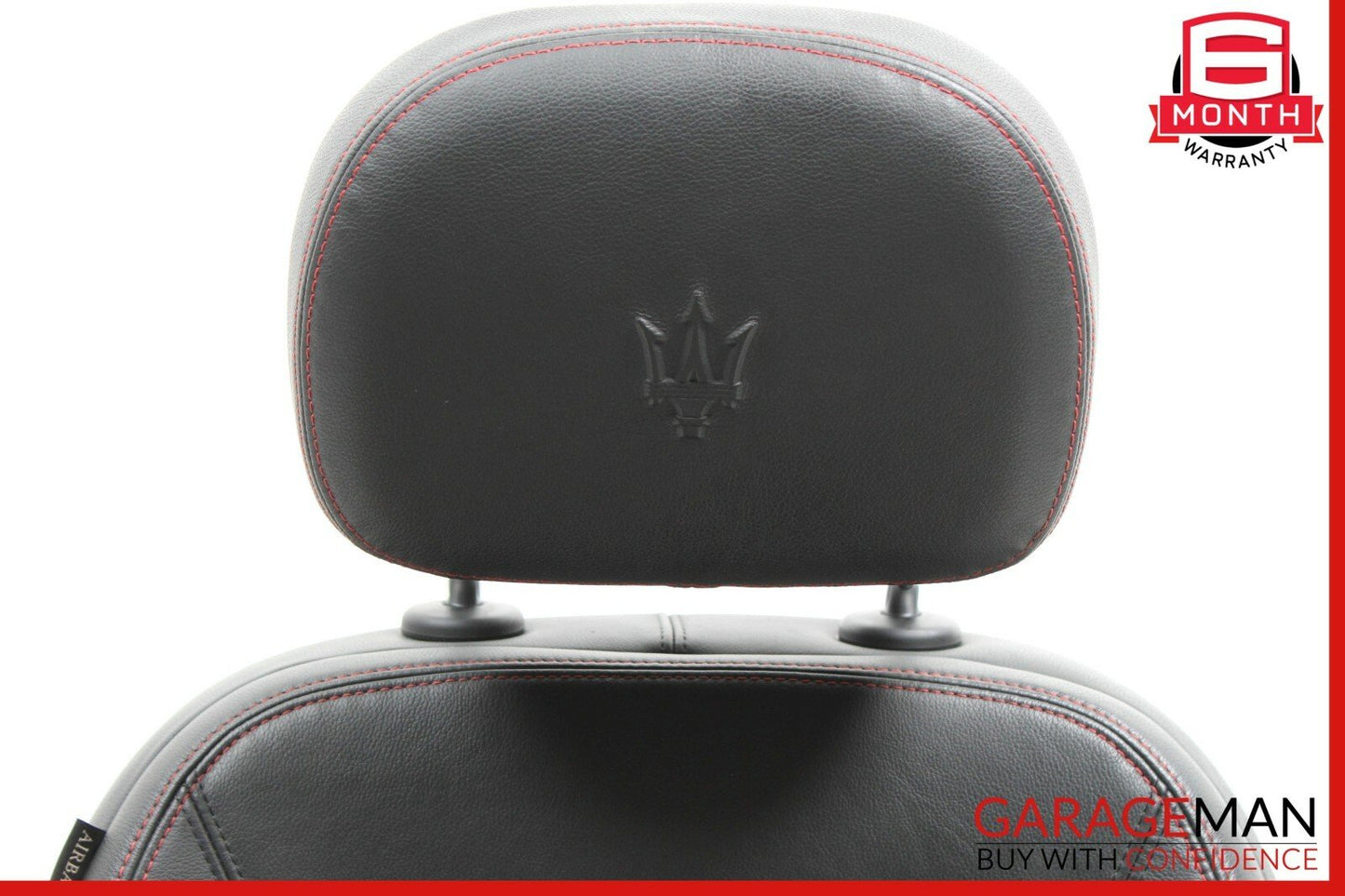 14-17 Maserati Ghibli Front Right Complete Seat Cushion Cover Assembly Black
