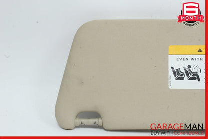 08-14 Mercedes W204 C300 C350 Front Right Side Sun Visor Sunvisor Shade Beige