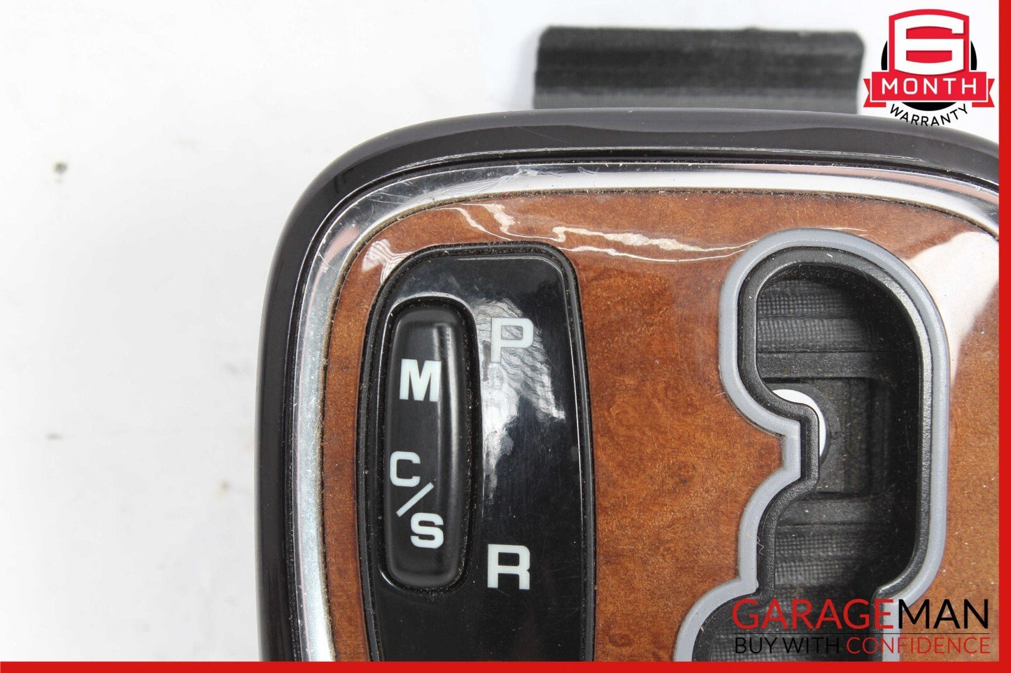03-06 Mercedes W220 S55 S65 AMG Gear Shifter Bezel Trim Indicator Wood OEM