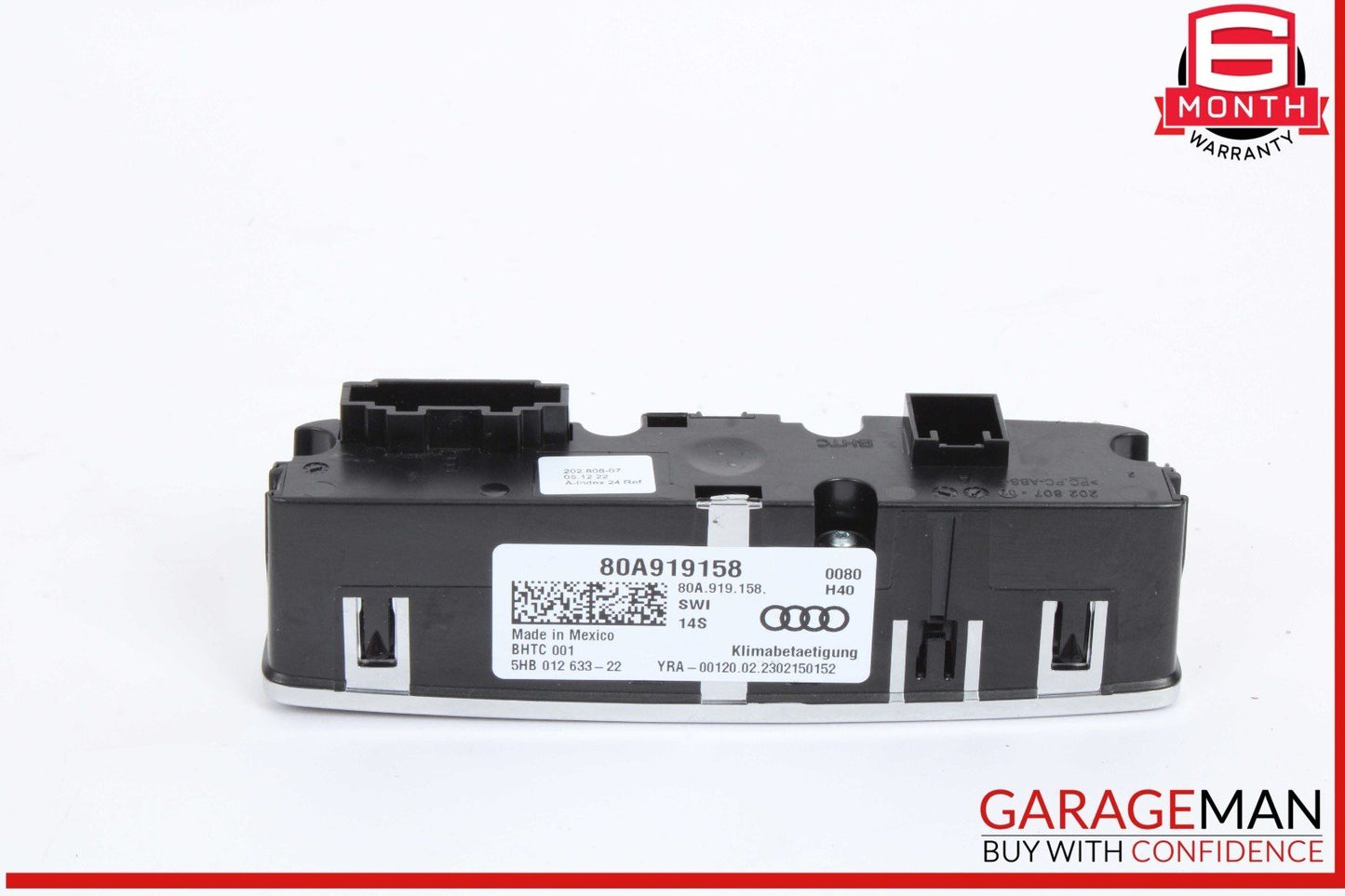 18-25 Audi Q5 Rear Center Console Heater Temperature Climate Control Panel OEM