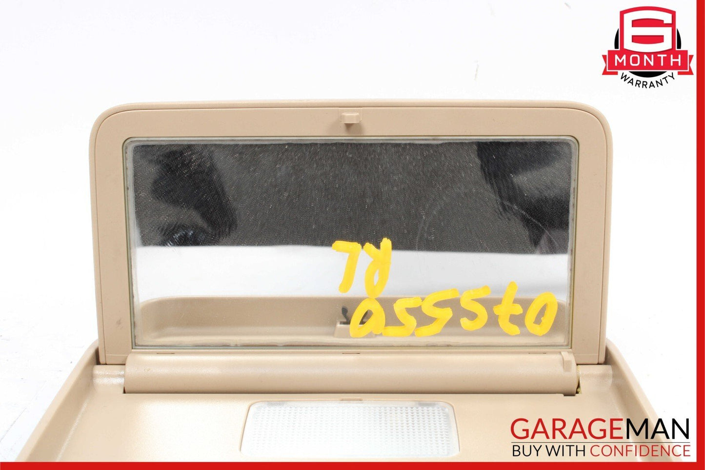 07-13 Mercedes W221 S550 S600 S450 Rear Upper Overhead Vanity Mirror Brown