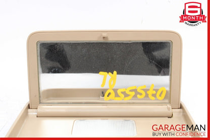 07-13 Mercedes W221 S550 S600 S450 Rear Upper Overhead Vanity Mirror Brown