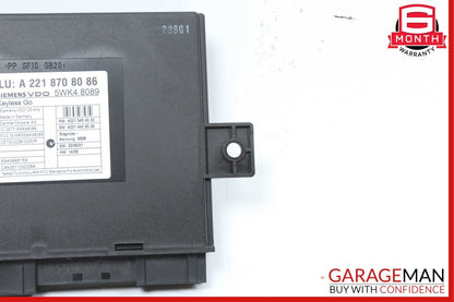 07-10 Mercedes W221 S550 CL600 CL550 Keyless Go Control Module 2218702392 OEM