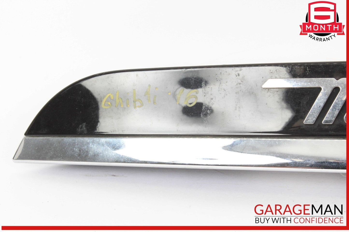 14-17 Maserati Ghibli Rear Trunk Lid Parking Camera Molding Trim Panel Assembly