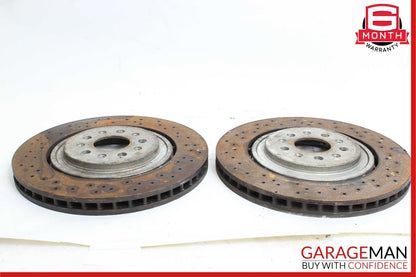 14-17 Maserati Ghibli Front Right & Left Side Brake Rotor Disc Set of 2 Pc AWD
