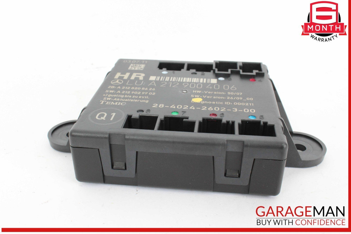 08-18 Mercedes W204 C250 Rear Right Side Door Control Module 2129004006 OEM