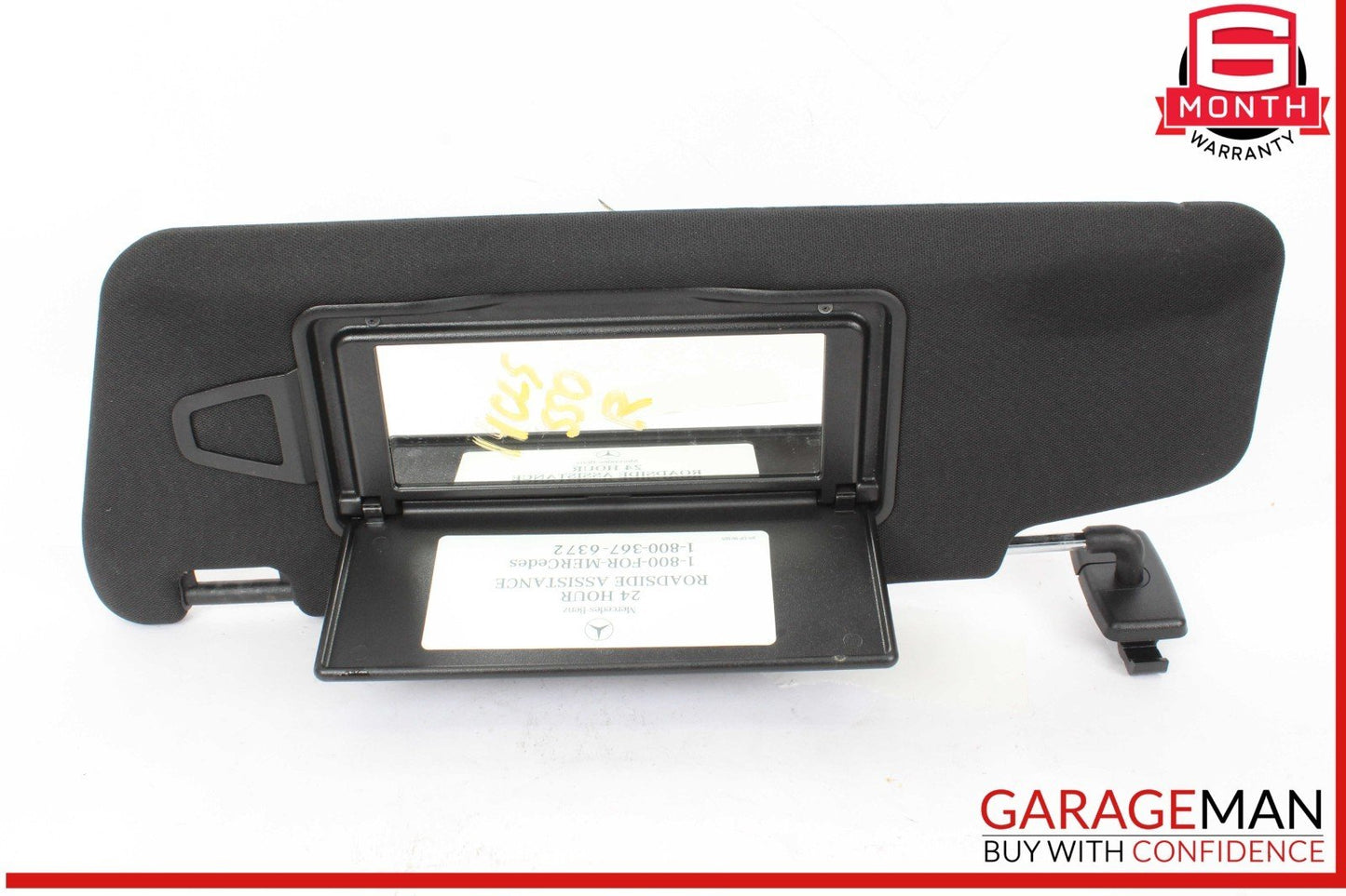 12-14 Mercedes W218 CLS550 CLS63 Right Passenger Side Sun Visor Shade Black OEM