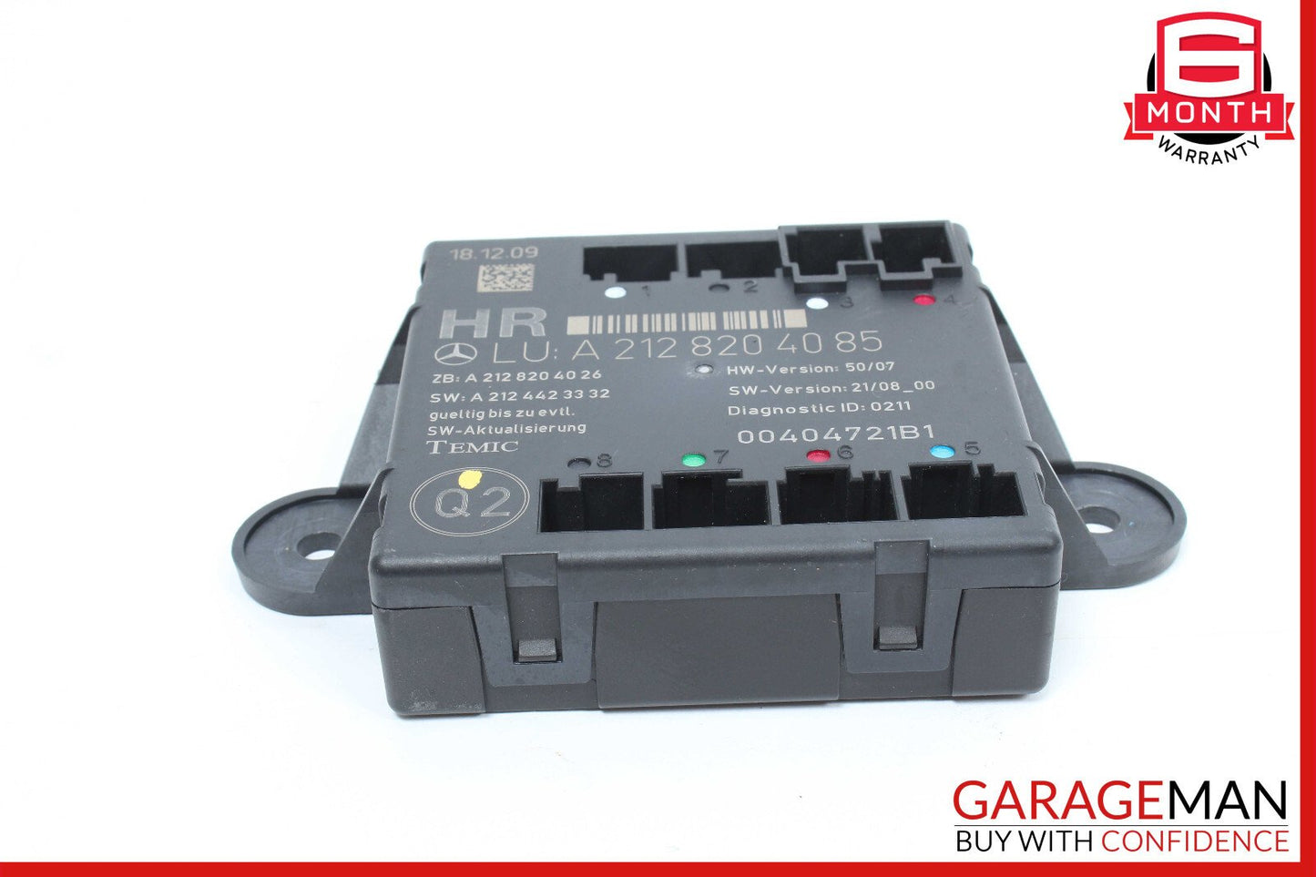 08-18 Mercedes W204 C300 GLK350 CLS550 Rear Right Side Door Control Module OEM