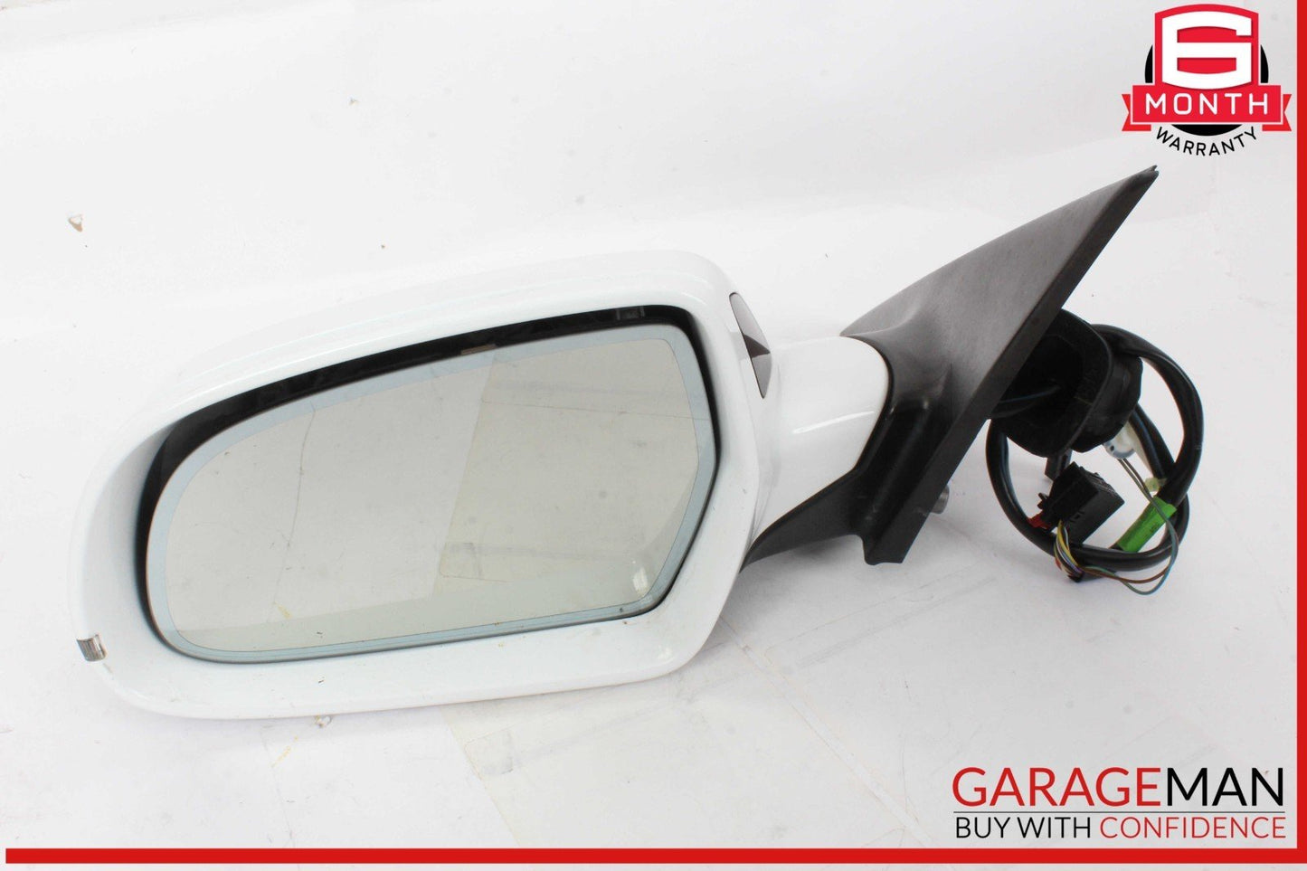 09-16 Audi S4 Front Left Driver Side Door Rear View Mirror White OEM