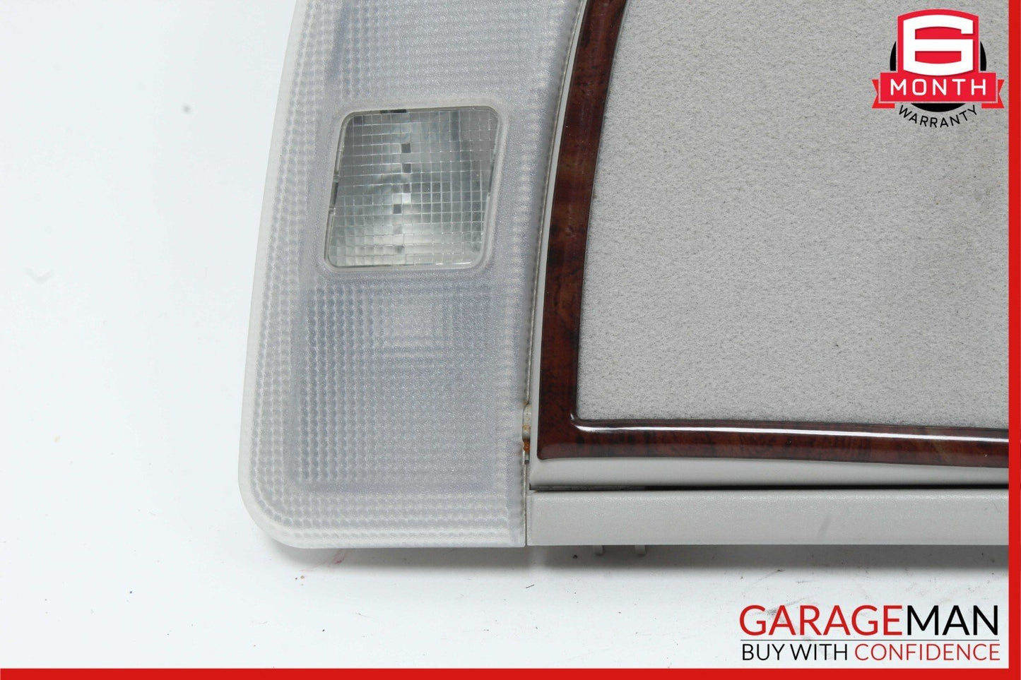 00-06 Mercedes W220 S500 S65 AMG Rear Left / Right Dome Light Mirror Assy Wood