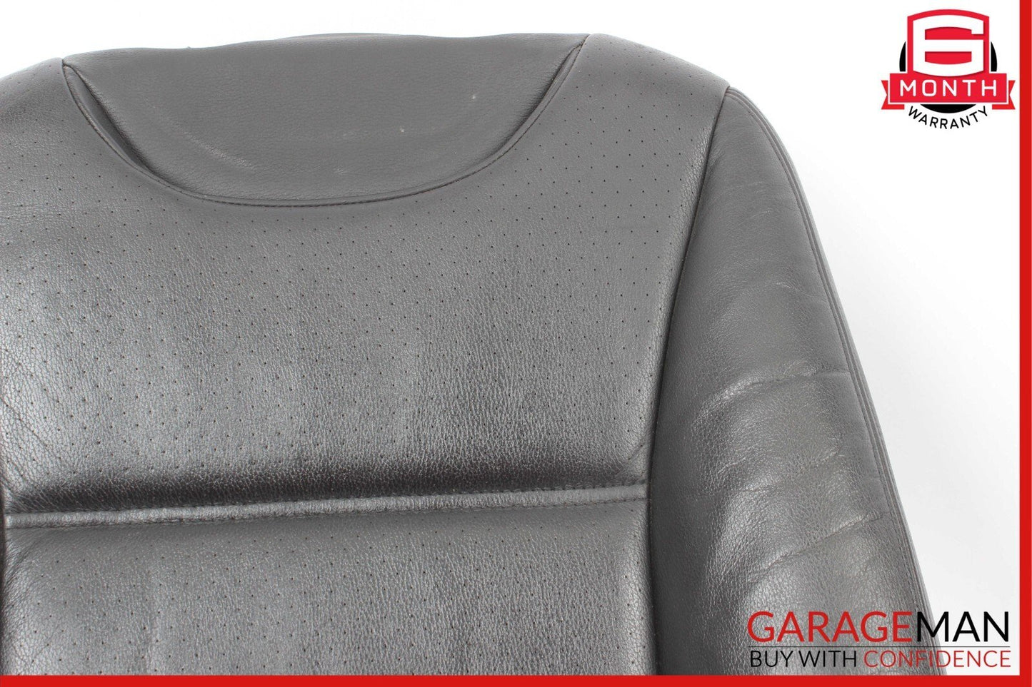 03-10 Porsche Cayenne 955 957 Front Left Top Upper Seat Cushion Black Leather