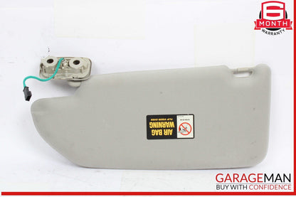 05-09 Volvo S60 Front Right Passenger Side Sun Visor Gray OEM