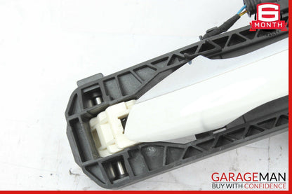 10-13 Mercedes W212 E350 E550 E63 AMG Rear Left Exterior Door Handle White OEM