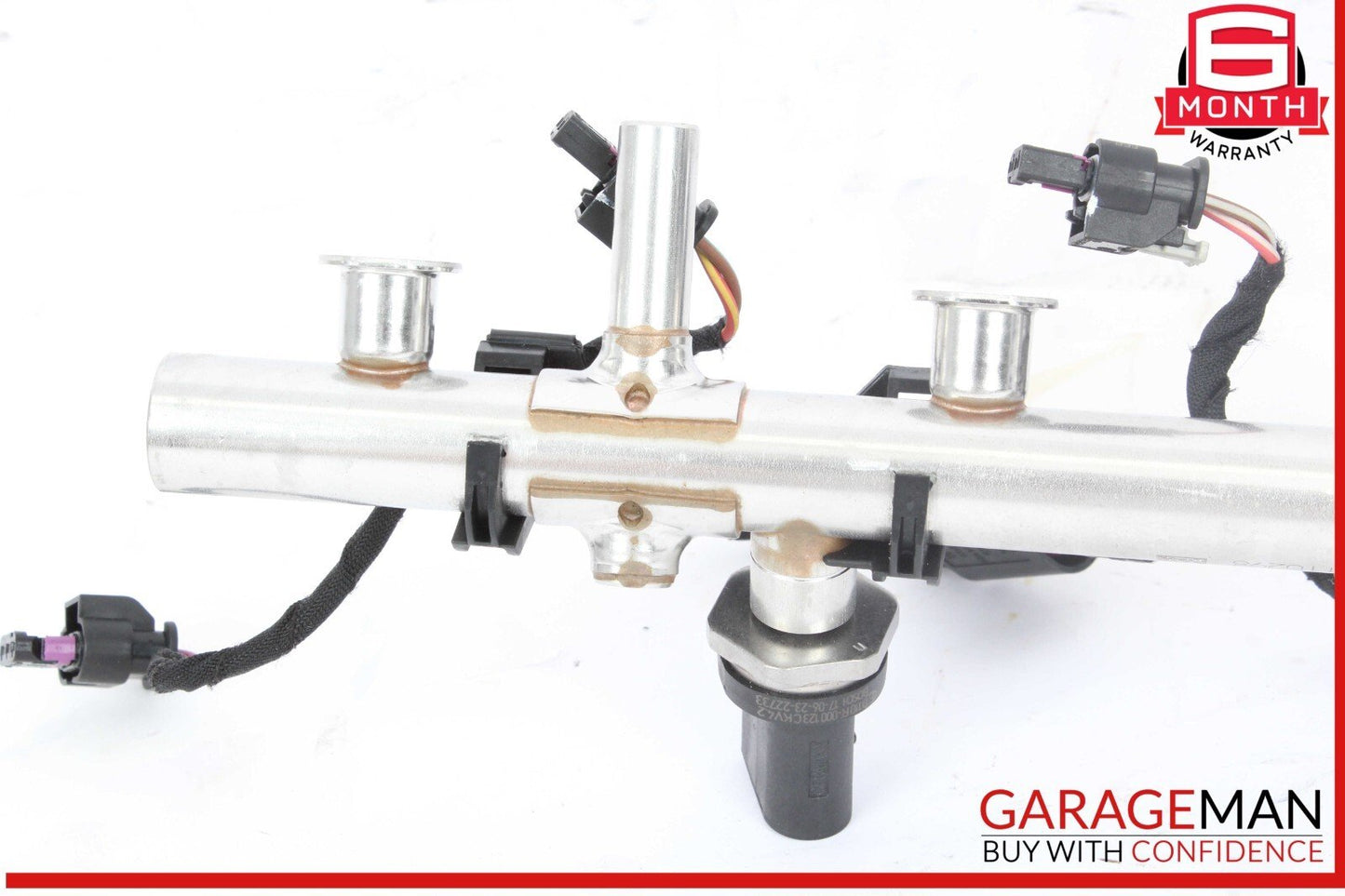 17-20 Audi A4 Fuel Injection Rail w/ Injectors 06K133317G OEM