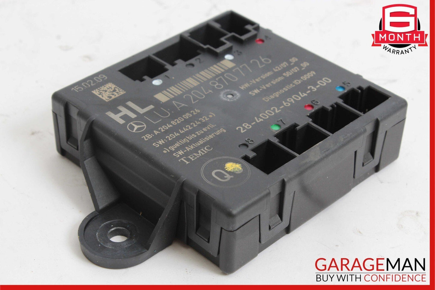 08-11 Mercedes W204 C300 C350 C63 AMG Rear Left Side Door Control Module Unit