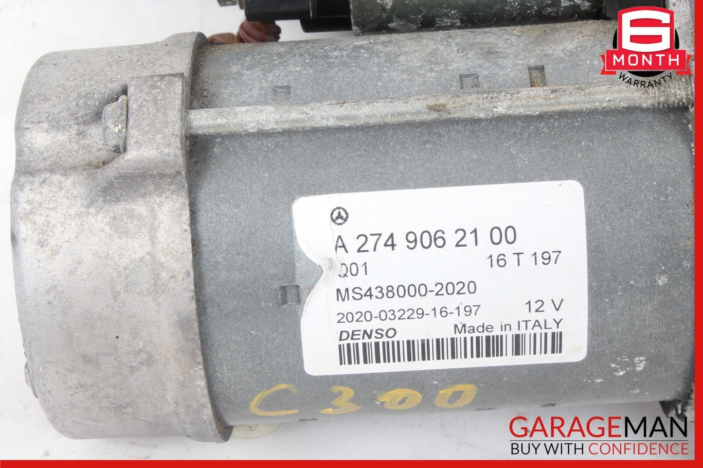 15-19 Mercedes W205 C300 GLC300 DENSO Engine Starter Motor 2749062100 OEM