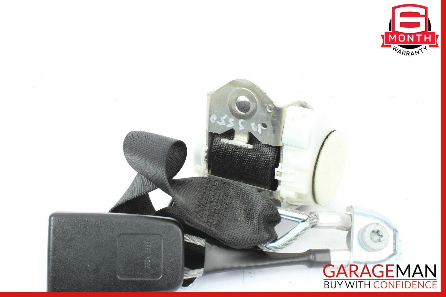 07-13 Mercedes W221 S550 Rear Center Seat Belt Retractor Buckle Assembly Black