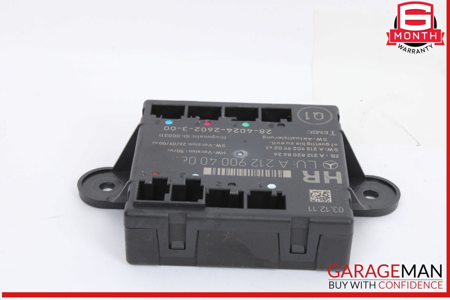 08-18 Mercedes W204 C250 Rear Right Side Door Control Module 2129004006 OEM