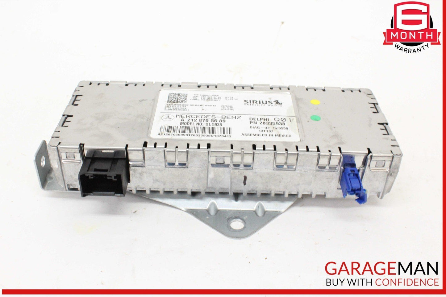 14-19 Mercedes W212 E350 Sirius Satellite Radio Receiver 2128705689 OEM
