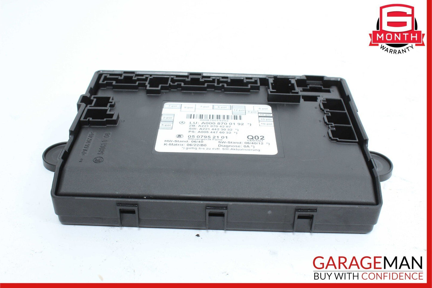 07-13 Mercedes W221 S450 S550 Rear Right or Left Side Door Control Module Unit