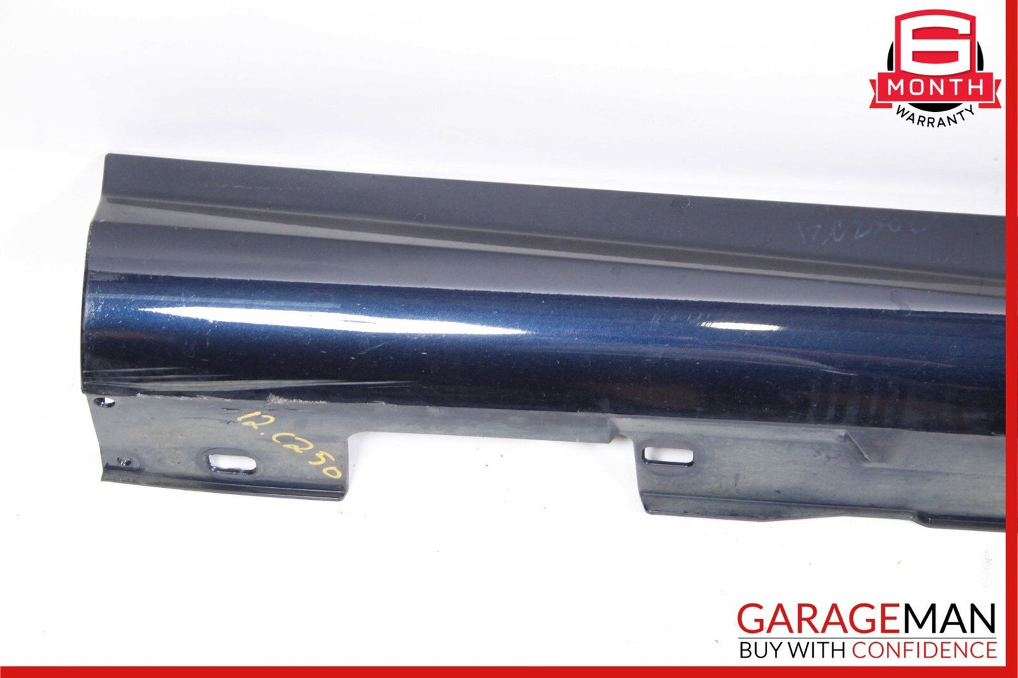 08-14 Mercedes W204 C250 AMG Sport Sedan Right Side Skirt Rocker Panel Blue