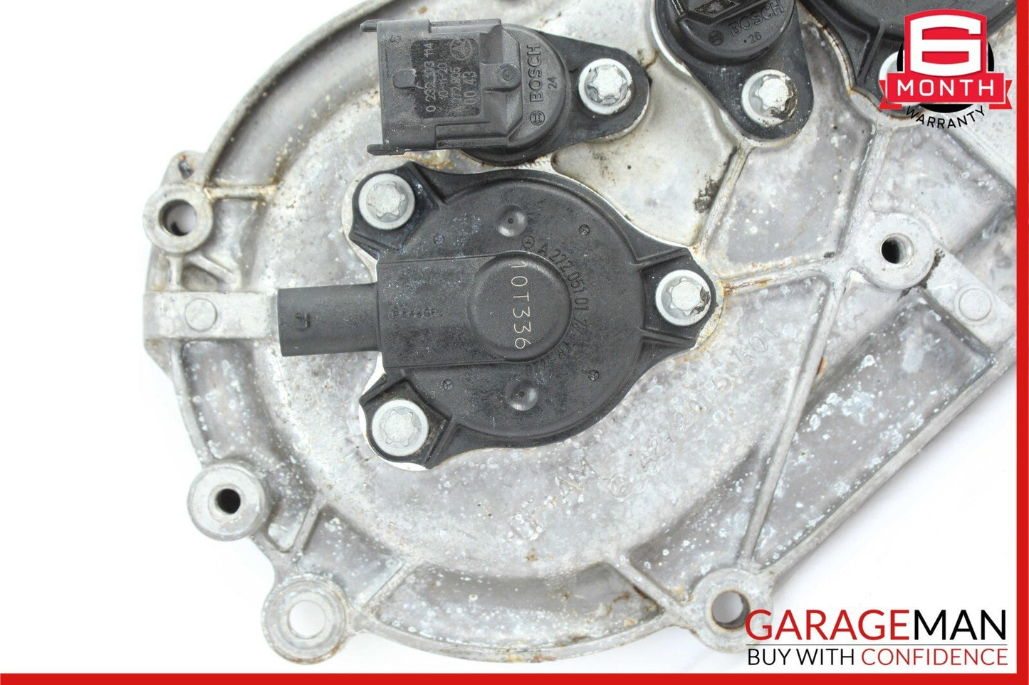 06-13 Mercedes W212 E350 S550 Front Right Engine Timing Chain Cover Plate OEM