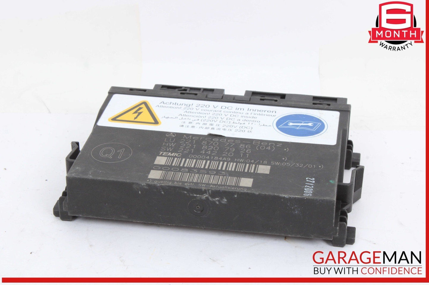 07-10 Mercedes-Benz S550 W221 Seat Contour Control Module 2218707786