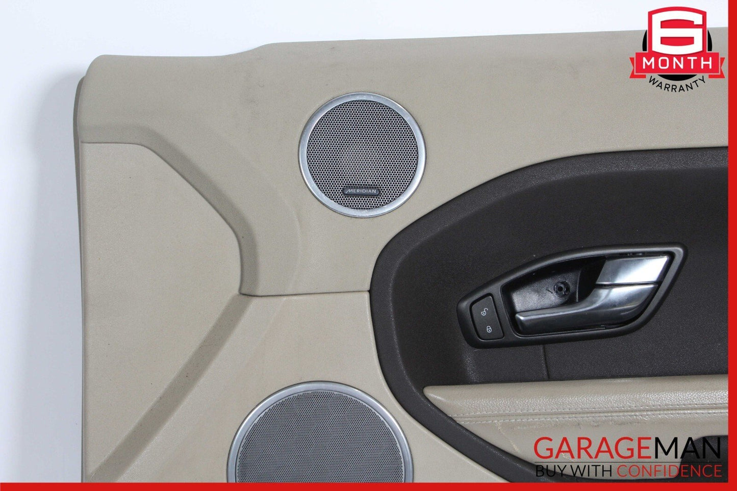 12-19 Land Rover Range Rover Evoque Front Right Interior Door Panel Assy Beige