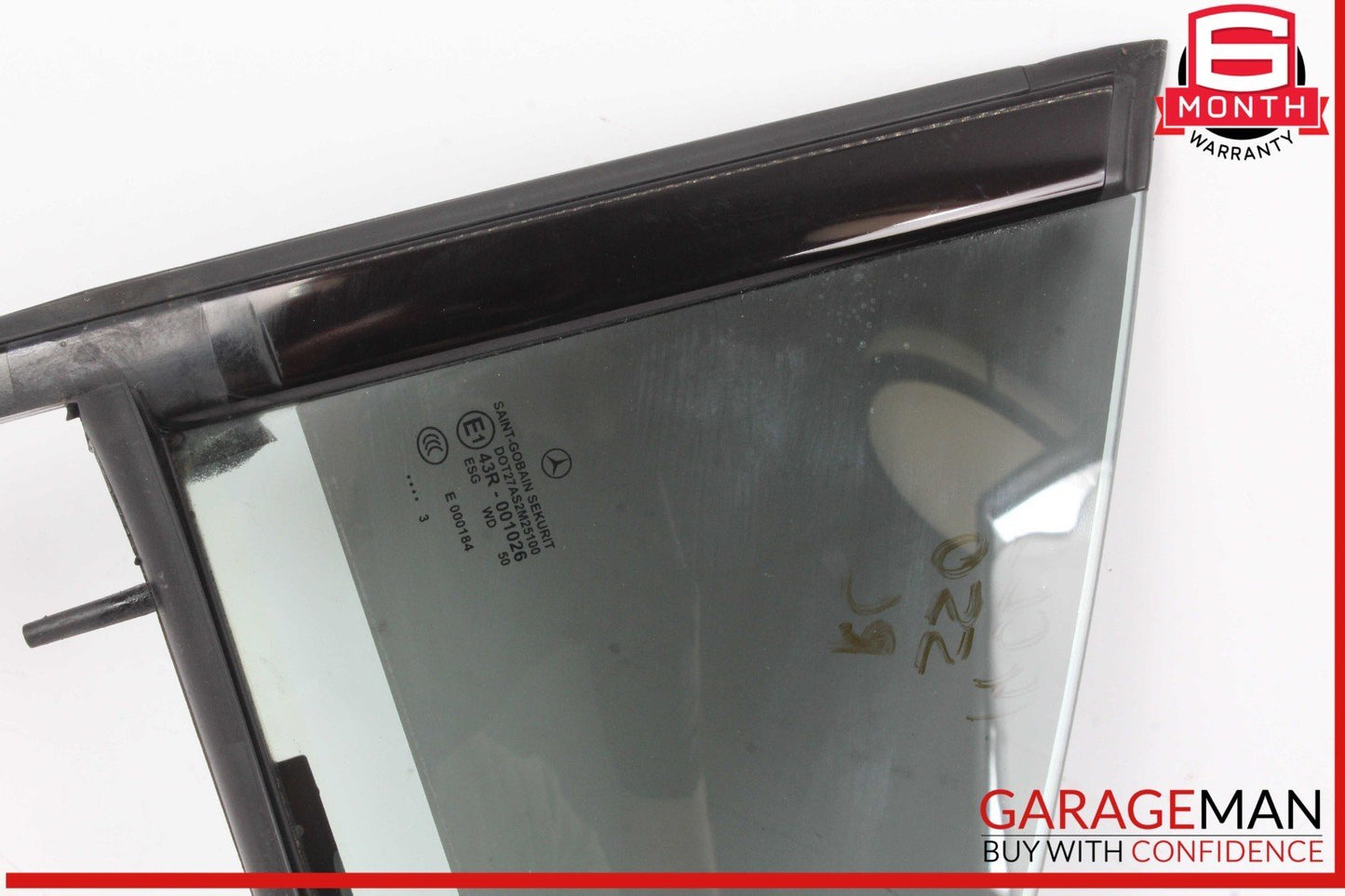 12-18 Mercedes W218 CLS550 Rear Left Driver Side Quarter Door Window Glass OEM