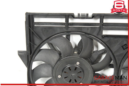 12-18 Audi A7 A6 Dual Radiator Motor Cooling Fan Shroud Assembly 4H0121003N OEM