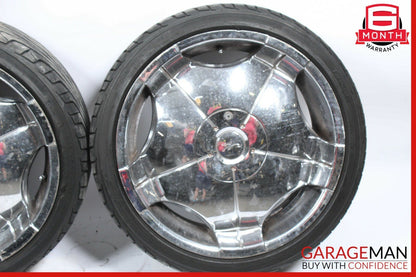 Mercedes W220 S500 S600 CL500 Staggered Wheel Tire Rim Set of 4 Pc R20 8.5x20