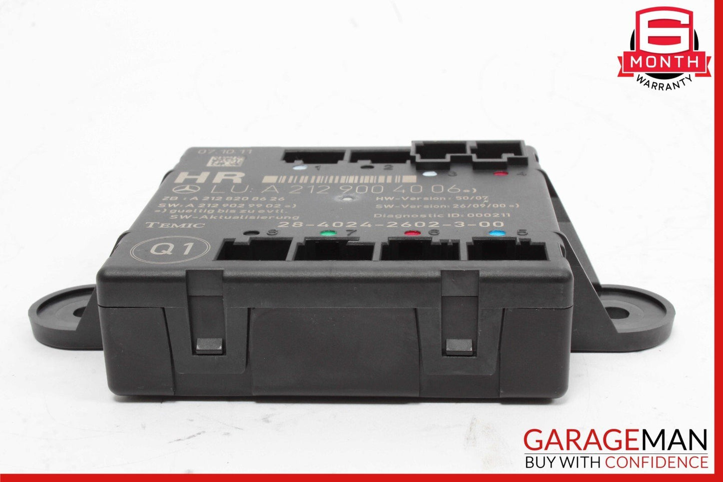 08-18 Mercedes W212 E550 C300 GLK350 Rear Right Side Door Control Module OEM