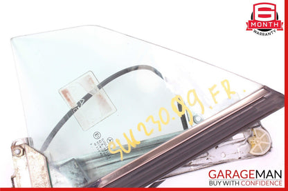 97-04 Mercedes R170 SLK230 Rear Right Side Quarter Window Glass w/ Motor OEM