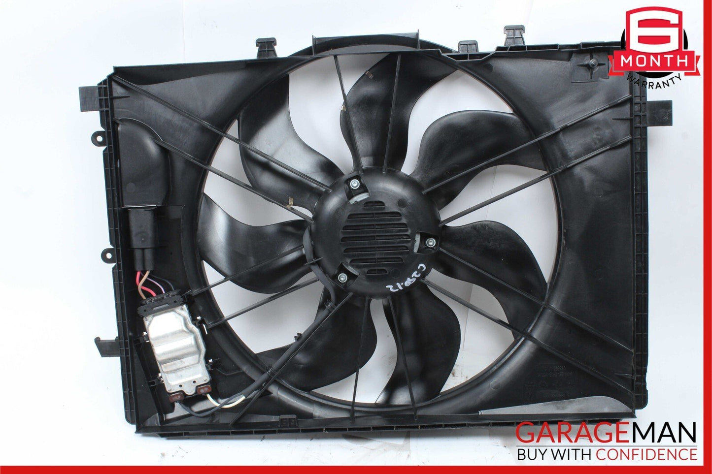 08-18 Mercedes C300 C250 E350 Engine Radiator Cooling Fan Shroud Motor Assembly