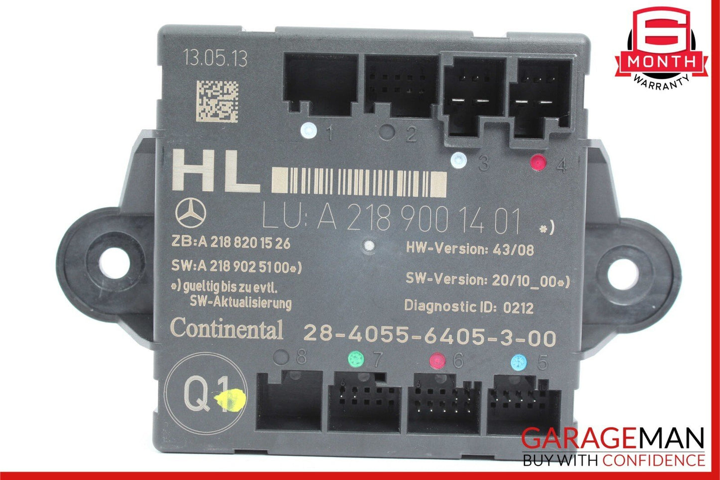 08-18 Mercedes W204 C250 CLS550 C300 Rear Left Side Door Control Module OEM