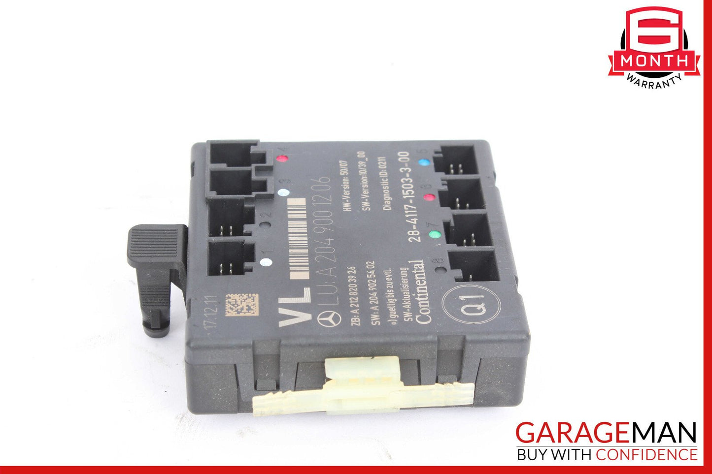 12-15 Mercedes W204 C250 C350 Front Left Driver Side Door Control Module Unit