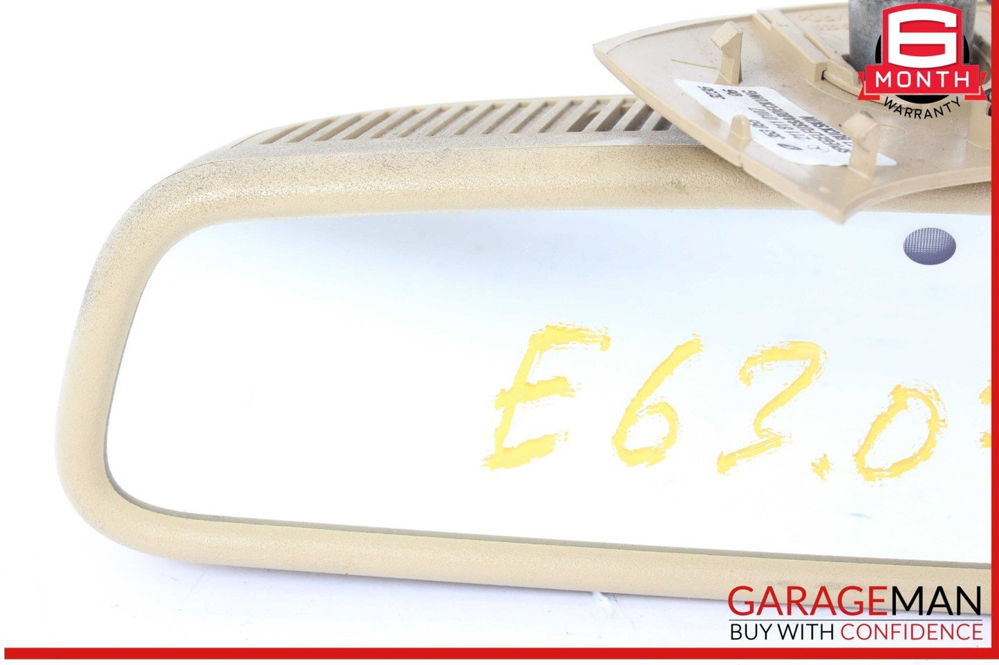07-09 Mercedes W211 E63 AMG E350 Interior Top Upper Rear View Mirror Brown OEM